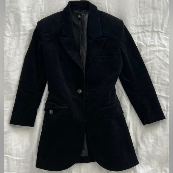 Helsa (Elsa Hosk) Corduroy Blazer in Black Size XS Revolve - Picture 6 of 8